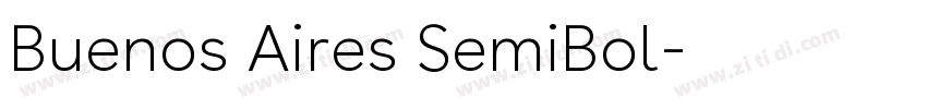 Buenos Aires SemiBol字体转换